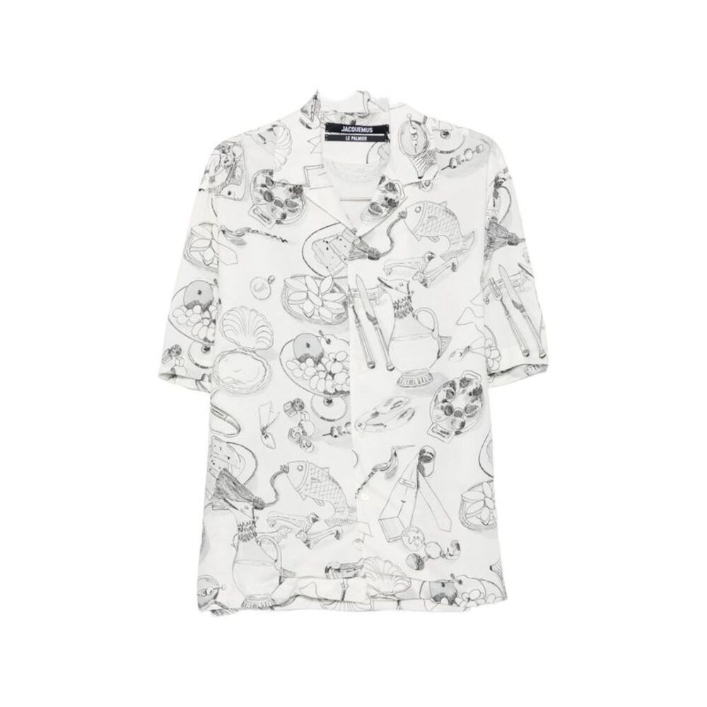 Jacquemus Men Printed Cotton Shirt